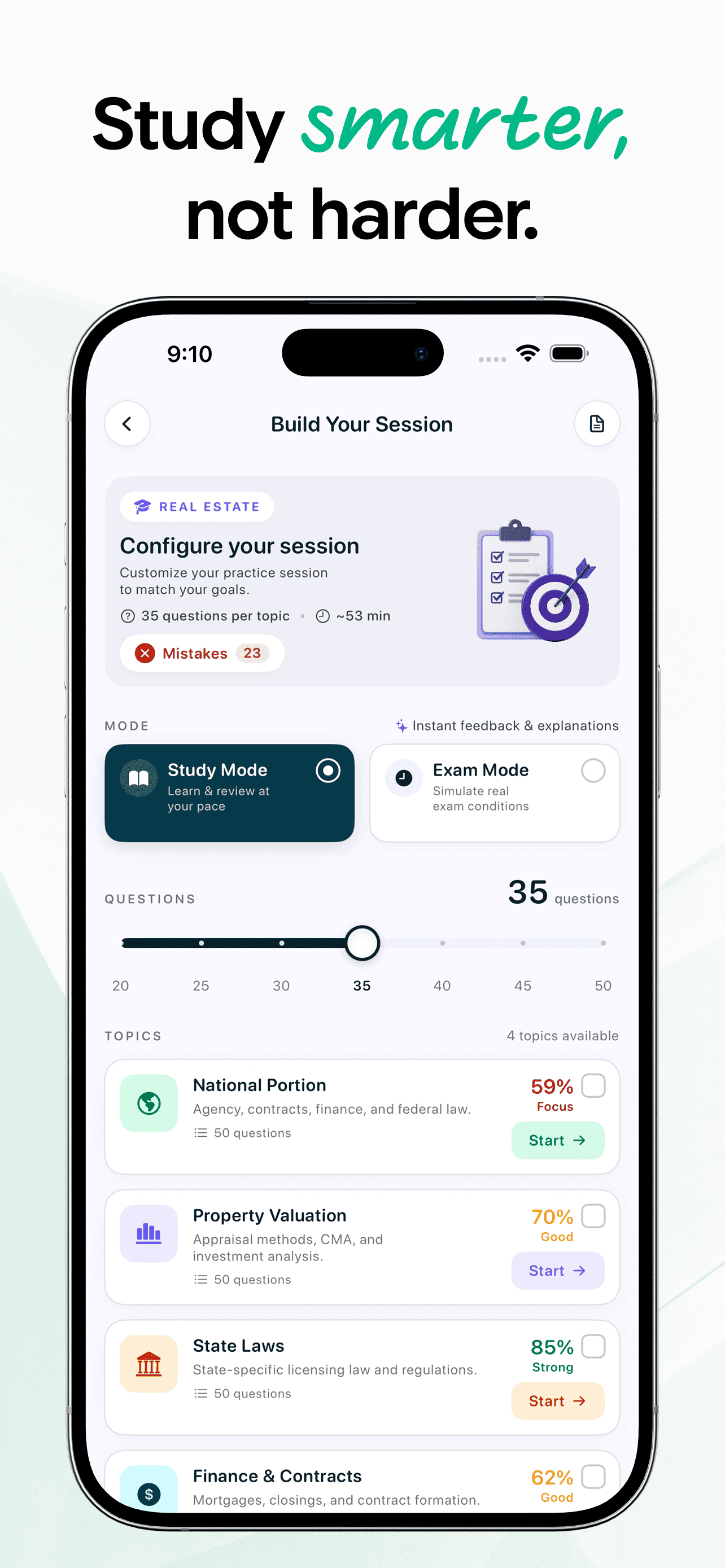 PSI Prep App - Test screenshot 2