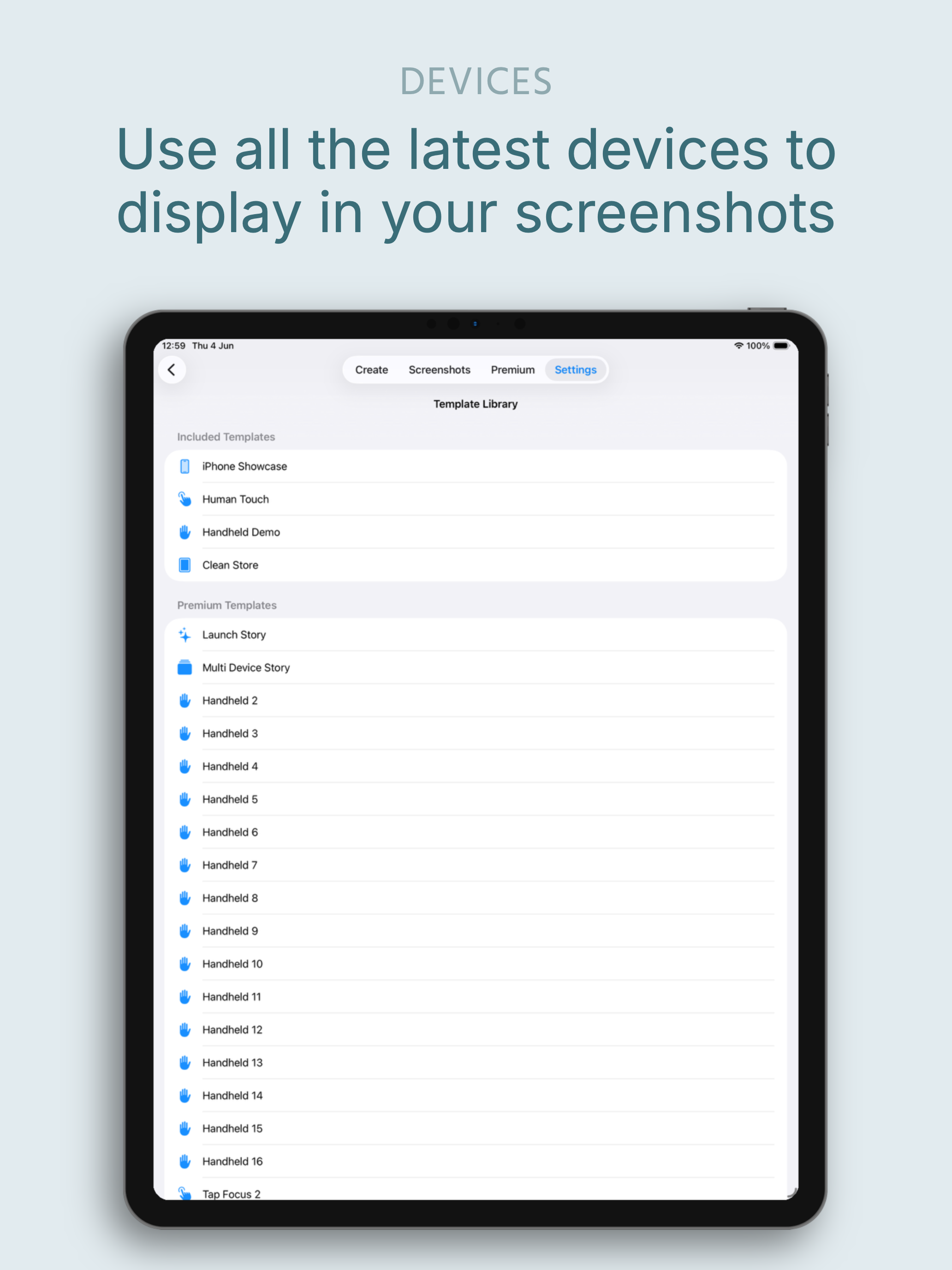 Frame Mockup Screen