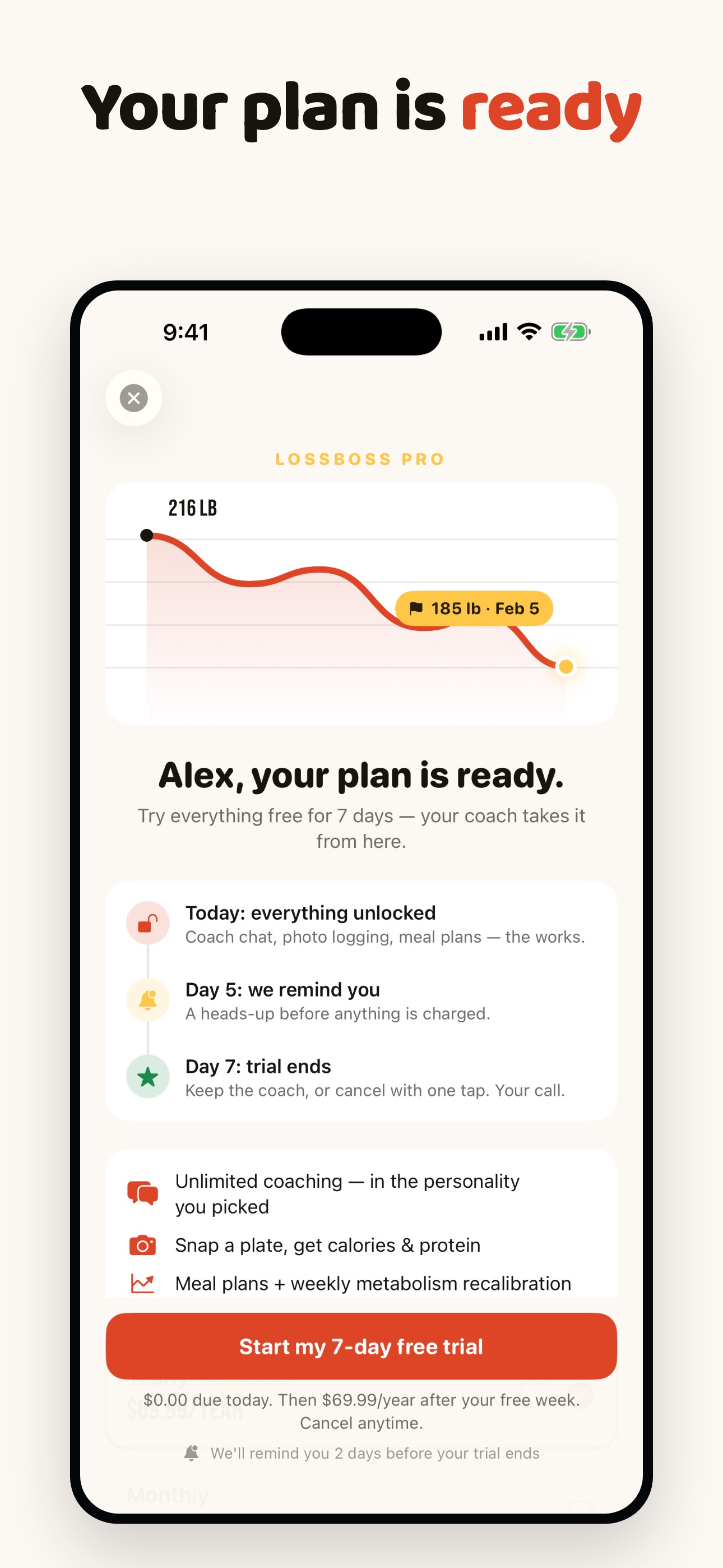 Screenshot 6 of LossBoss: AI Weight Loss Coach