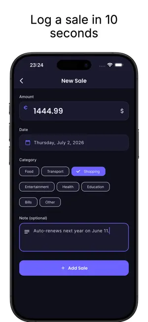 PulseSales - Sales Tracker screenshot 2