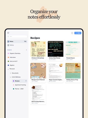 Notability - צילום מסך iPad 7