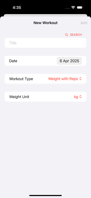 Workouts Tracker Screenshot 3 of 5