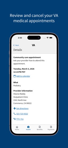 VA: Health and Benefits iPhone screenshot