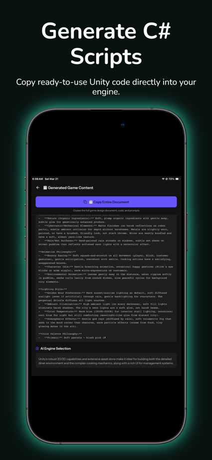 GameForge AI: Code & Build App Store screenshot 2