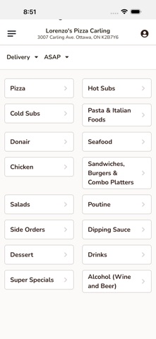 Lorenzo's Pizza iPhone screenshot
