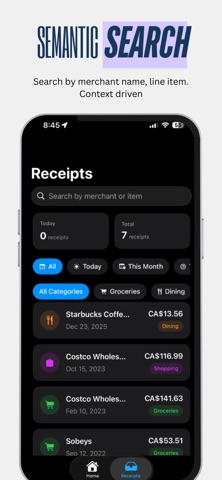 Recu AI OnDevice Money Manager screenshot
