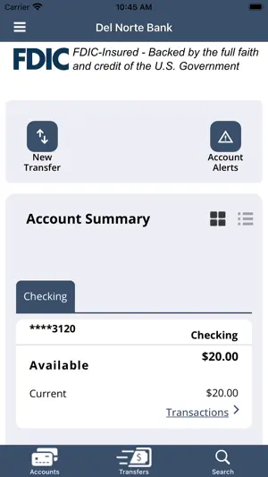 Del Norte Bank Mobile App screenshot 3