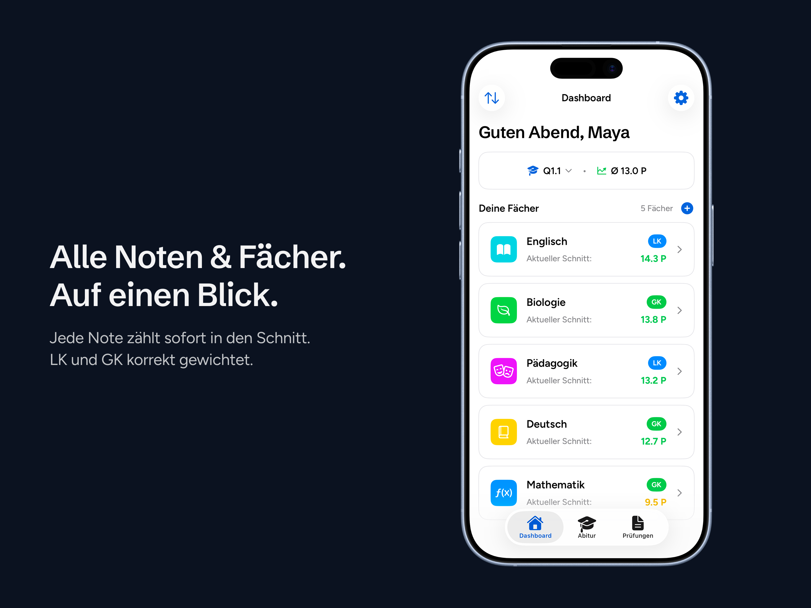 Abipilot - Notenrechner & Abi screenshot 6