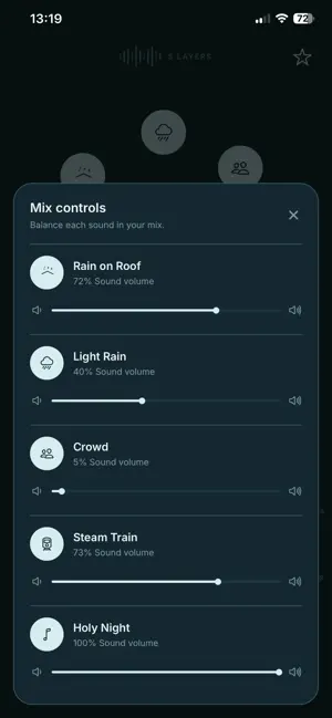 Ambient Sound Mixer: Relax screenshot 3