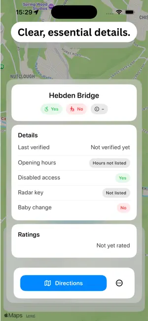 Sat Lav: Public Toilet Finder iPhone screenshot 2