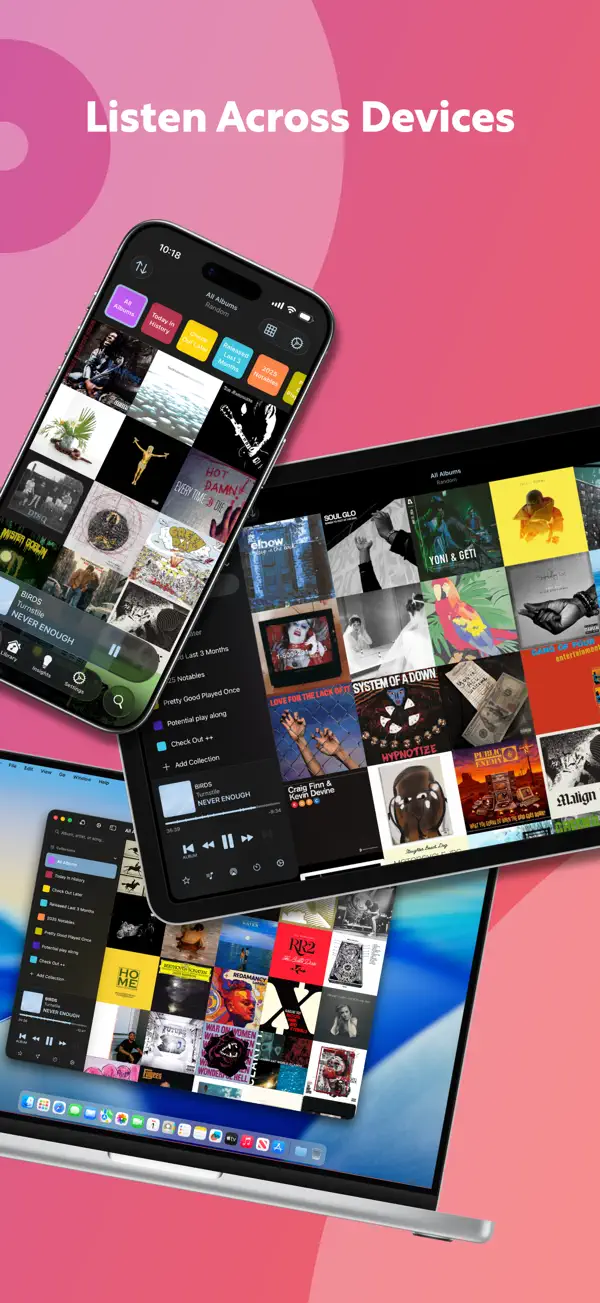 Albums: Music Library Player iPhone App Screenshot 7 – Musik