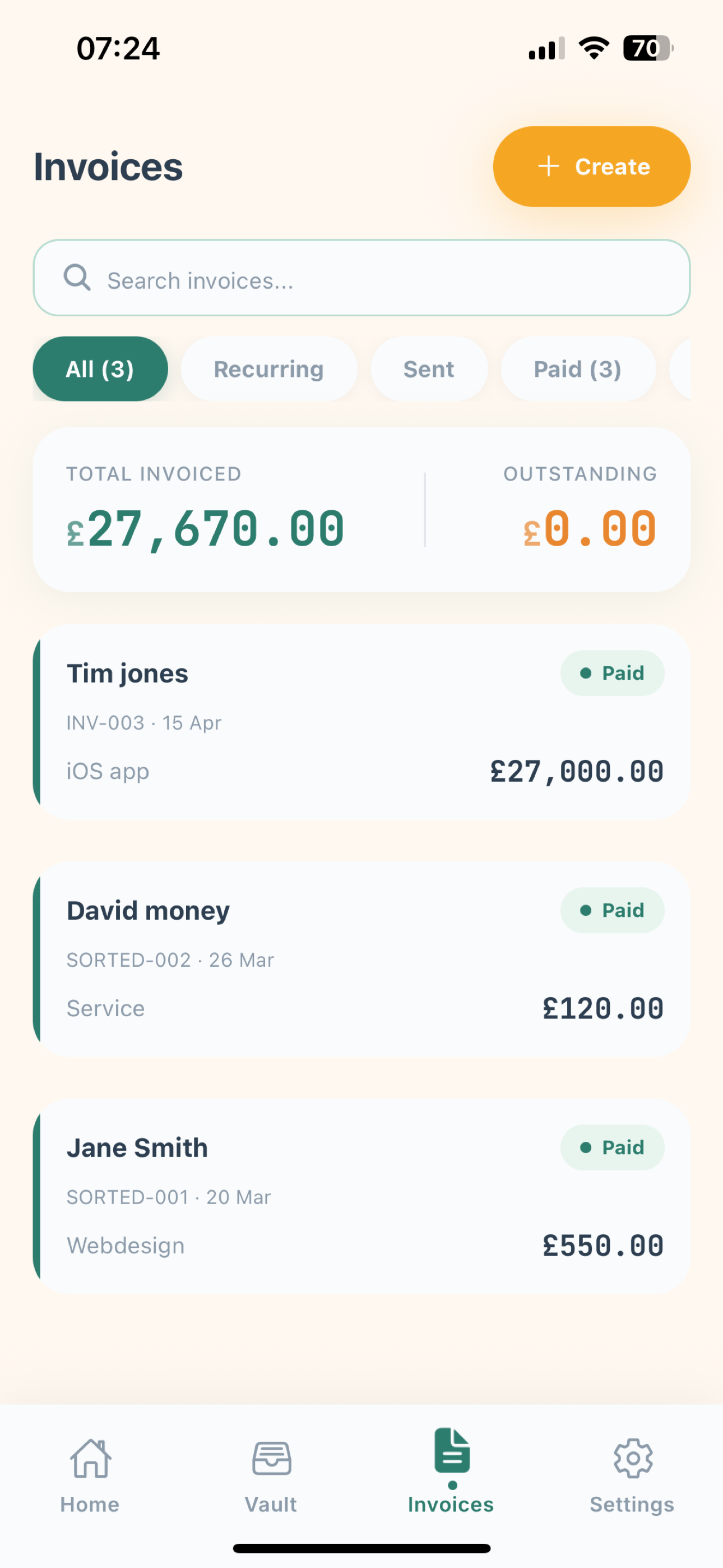 Sorted — Self-Employed Tax