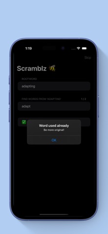 Scramblz screenshot