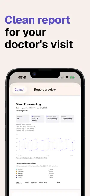 Blood Pressure Log - Tensia screenshot 3
