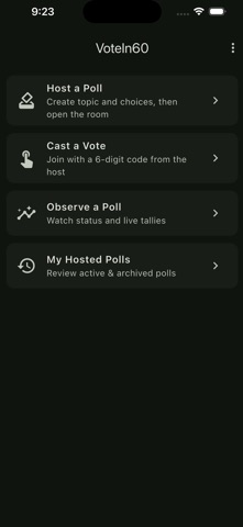 VoteIn60 Screenshot 1 of 4