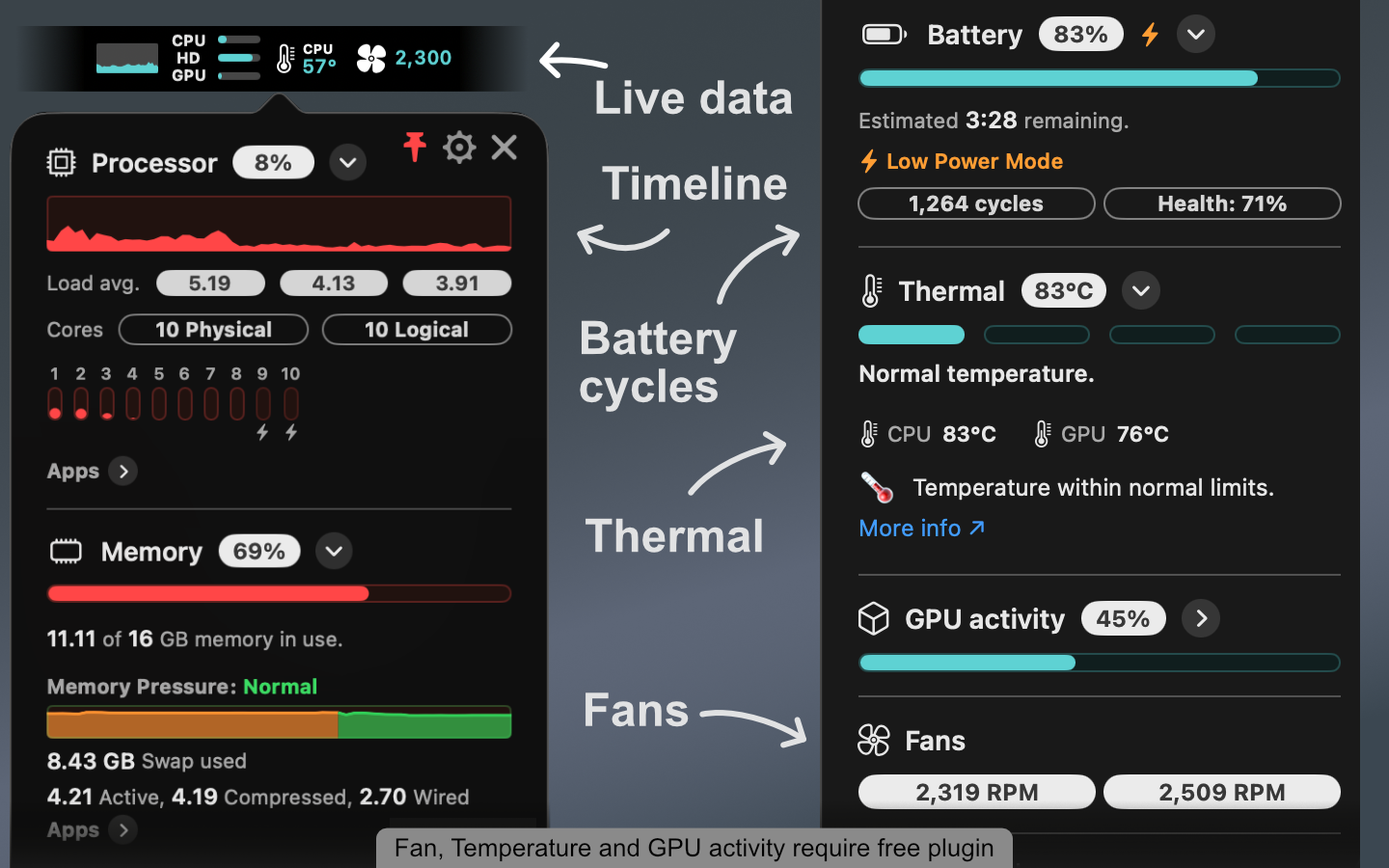 Stats Panel - System Monitor screenshot 8