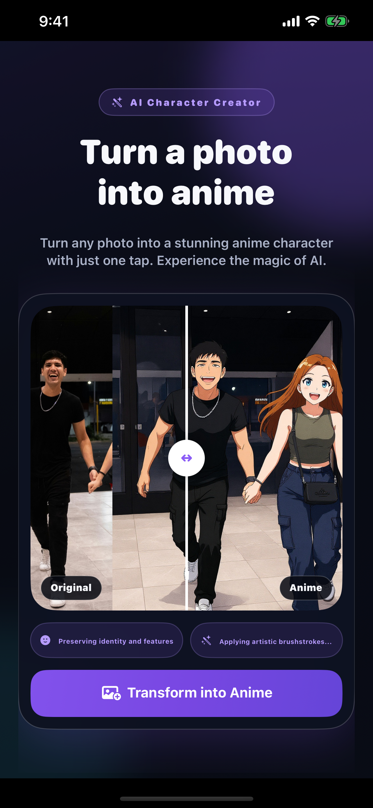 Photo to Anime AI screenshot 2