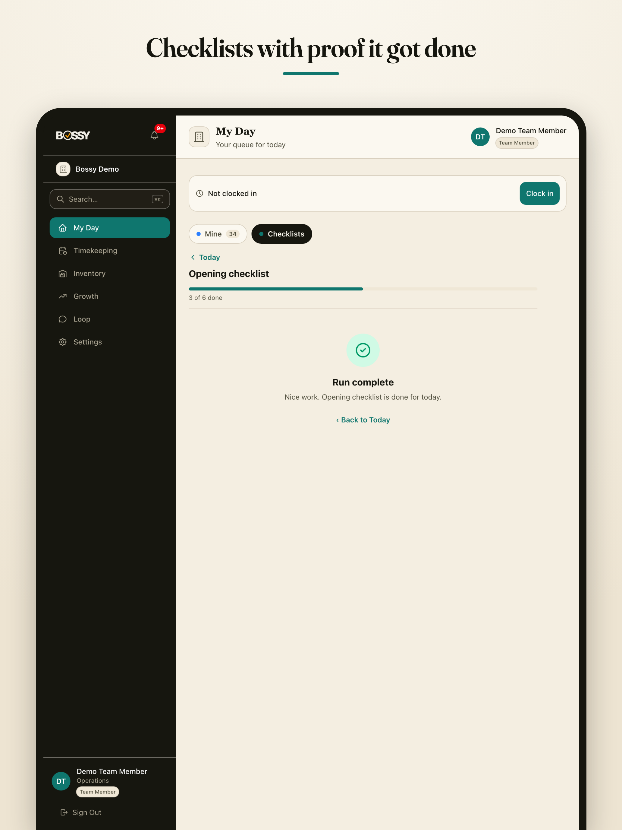 Bossy - Team Management screenshot 8