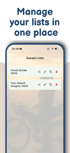 Bike-Packing App screenshot 3