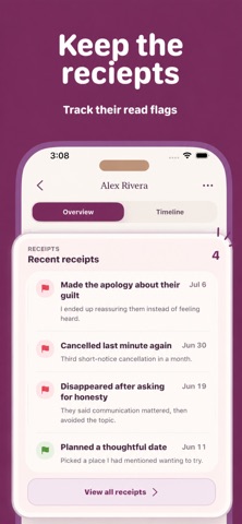 Patterns: Relationship Tracker iPhone screenshot