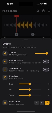 Music Speed Changer Pro iPhone screenshot