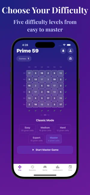 Prime 59 - Number Puzzle screenshot 2