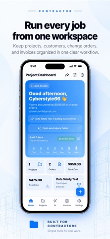 Change Order Pro Contractor Screenshot 1 of 5