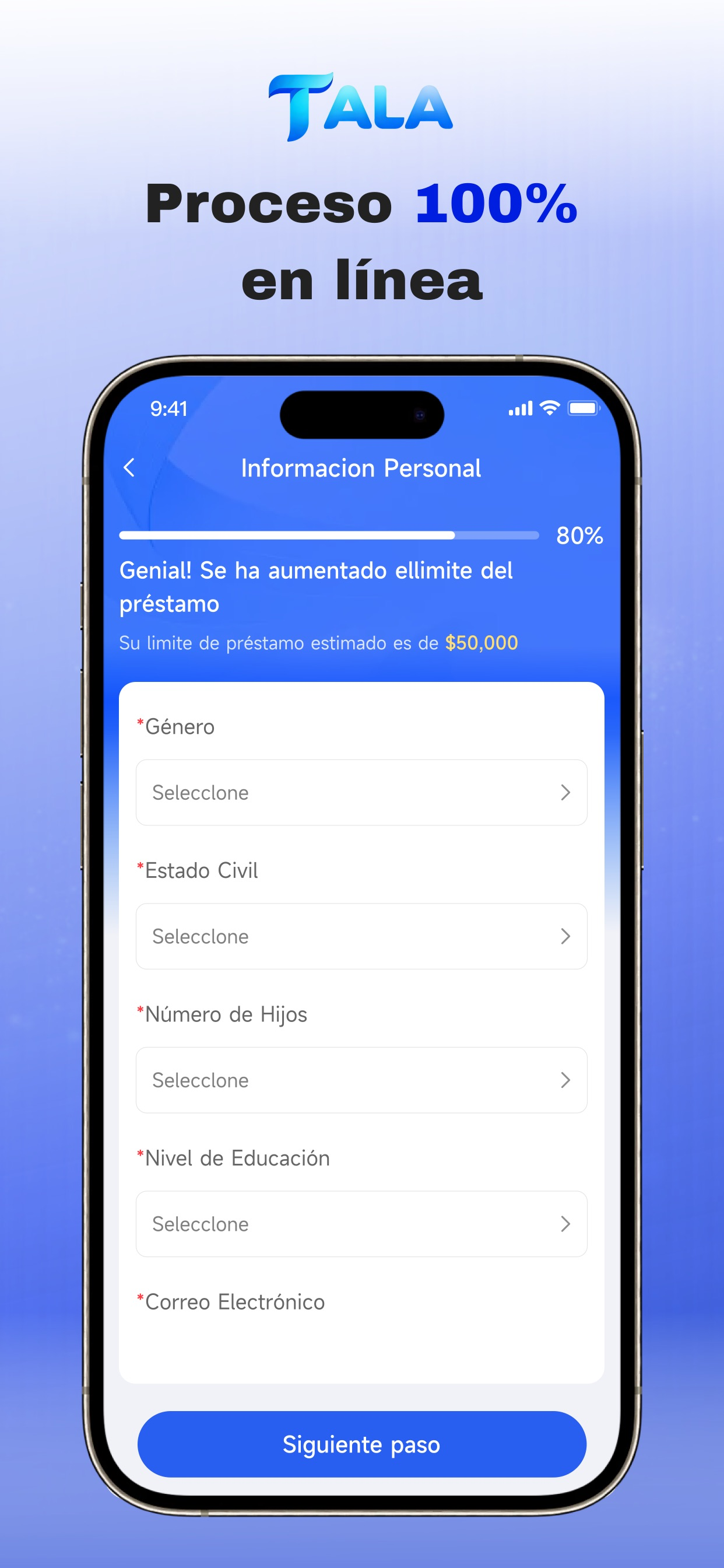 Tala: Préstamos de crédito