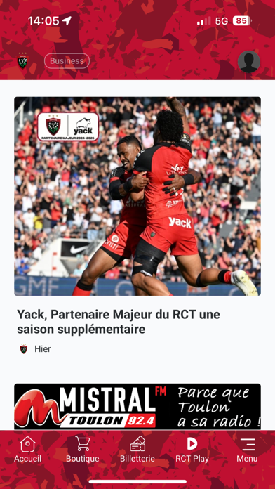 Rugby Club Toulonnais iPhone screenshot 4 - Sports app