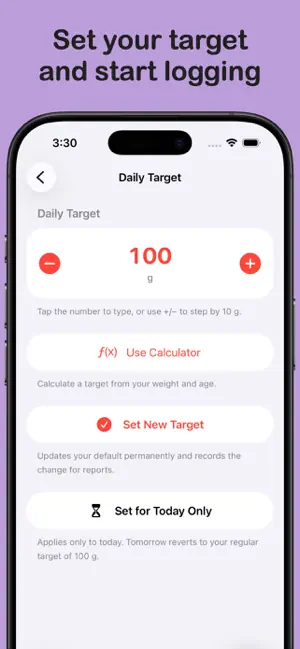 ProteinTracker - LifeTracker screenshot 2
