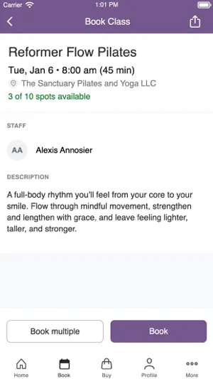 The Sanctuary Pilates and Yoga screenshot 3
