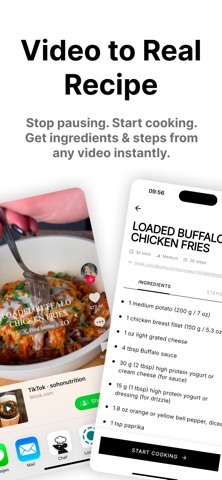 Chef - Video Recipe Scanner iPhone screenshot
