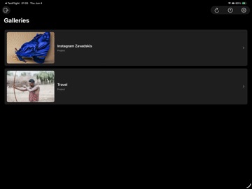 Zavadskis iPad screenshot