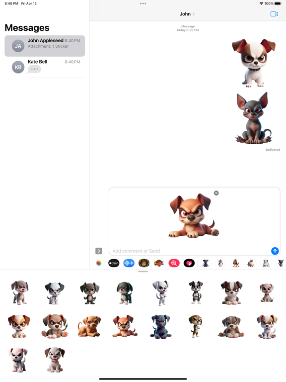 Screenshot #6 pour Evil Puppy Stickers