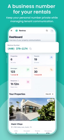 Rentros iPhone screenshot