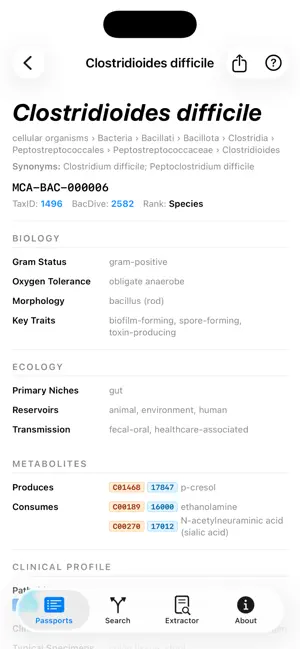 Microbial Clinical Atlas screenshot 2