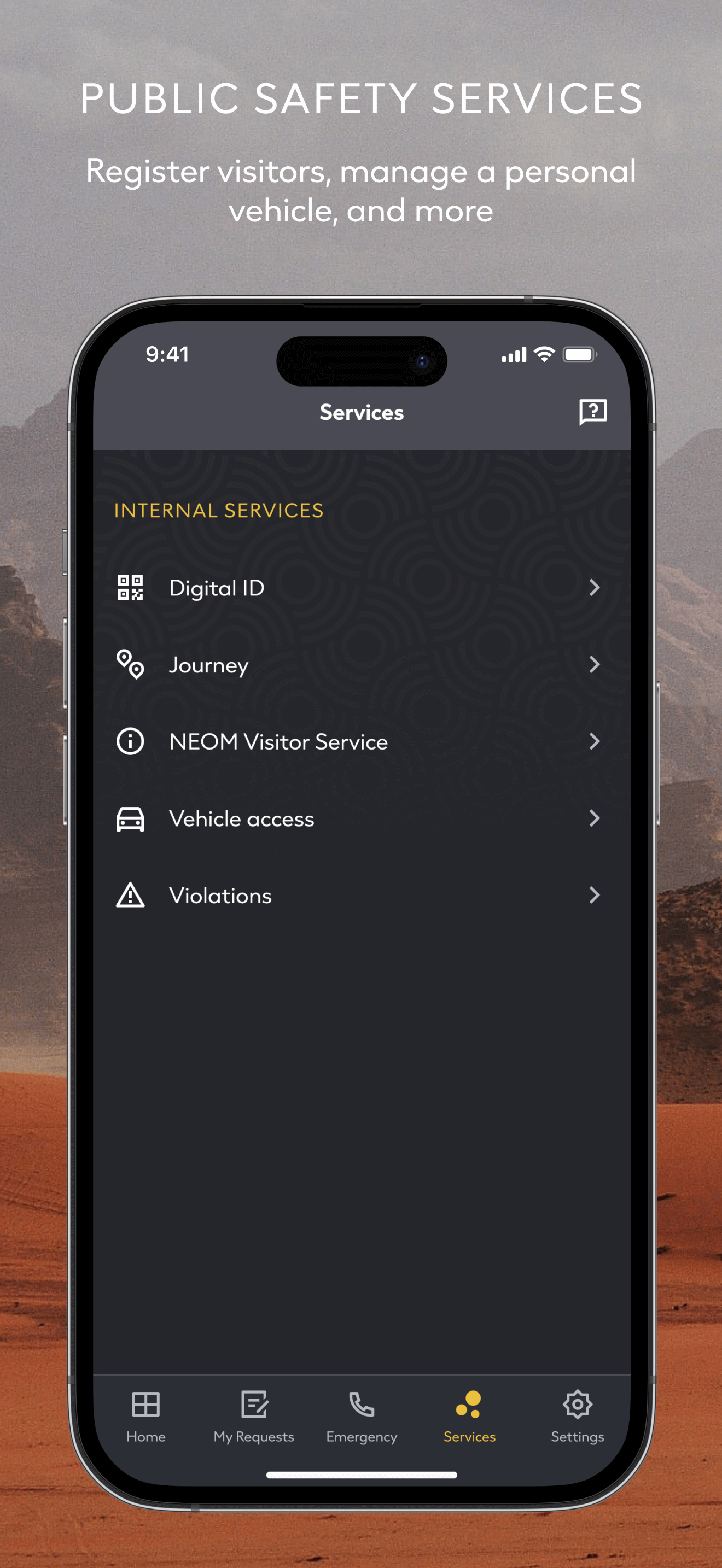 Public Safety Services in NEOM screenshot 4