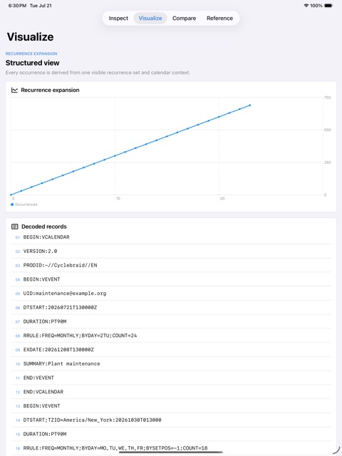 Cyclebraid: RRULE Lab screenshot 4