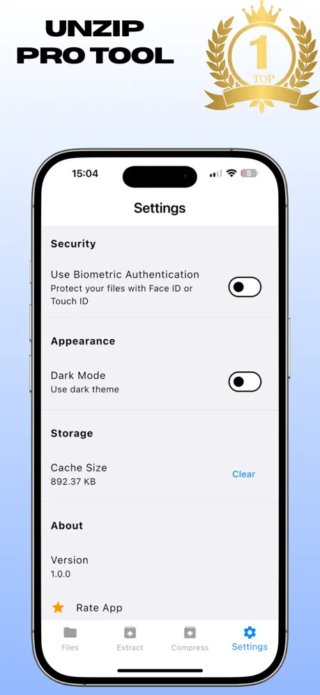 Zip Unzip - Unrar Tool PRO 压缩解压工具应用截图