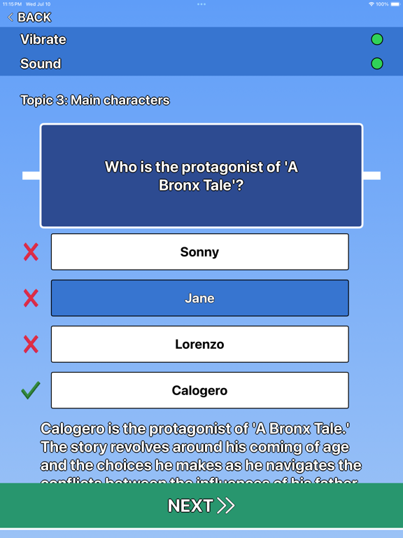 Screenshot #6 pour A Bronx Tale Trivia