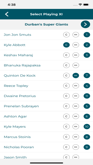 Cricket 21 Scorer Lite Screenshot