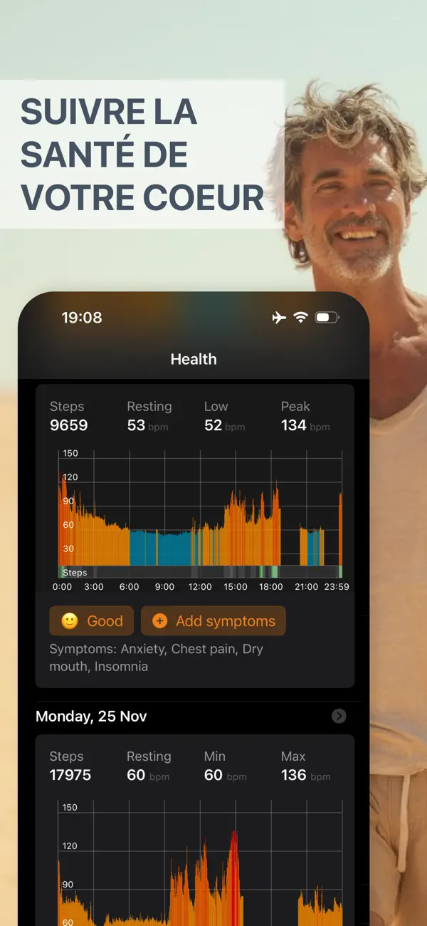 Screenshot #2 pour Cardiolog - Moniteur de Santé