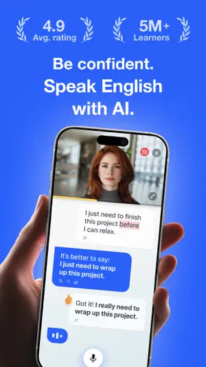 Speak English with Loora AI screenshot 1