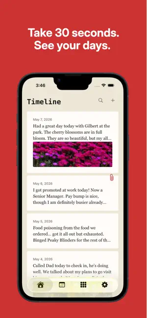 Olad - One Line A Day Journal screenshot 2