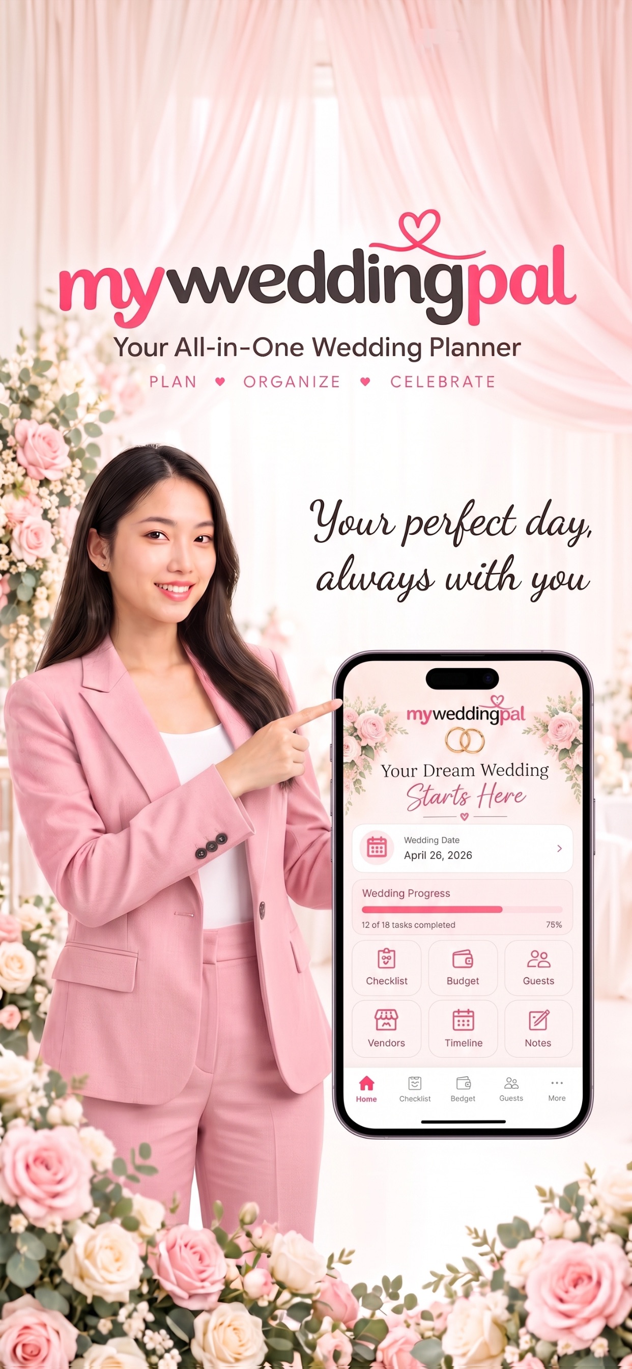 Screenshot 1 of Wedding Planner: MyWeddingPal
