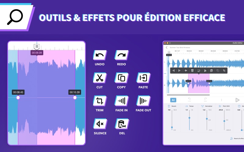 Screenshot #3 pour Editeur Audio: Montage Musique