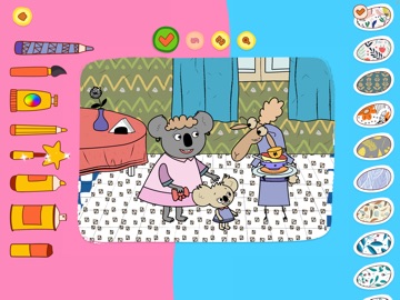 Sheep's Hotel: Coloring Book iPad screenshot