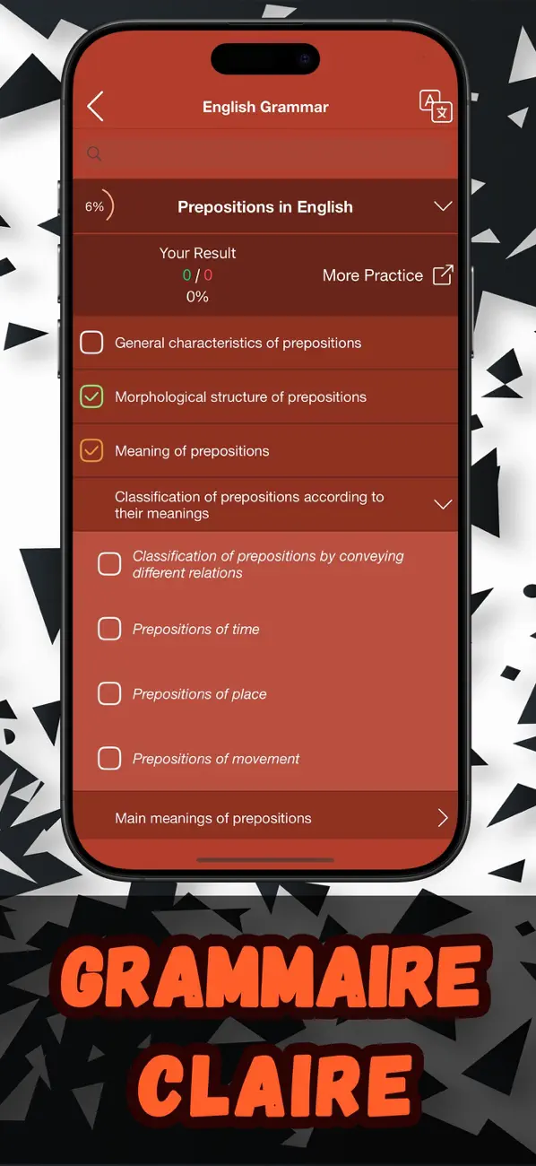 Screenshot #3 pour L'anglais pour tous: Grammaire