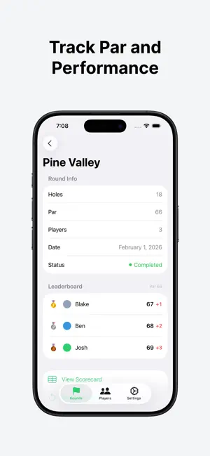 Puttly - Golf Score Card screenshot 3