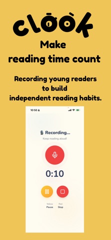 Clook: make reading time count screenshot